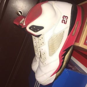 Jordan “fire red” 5’s